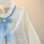 Conyson high Quality korea fashion designers boutique toddler kids spring casual Dresses princess baby girl Long Sweater Dresses