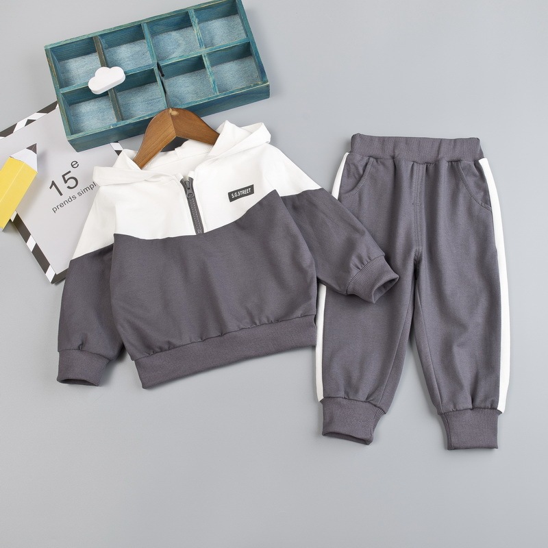 New Boy Baby Boys Sports Tracksuits Clothing Sets Casual Hooded Suit