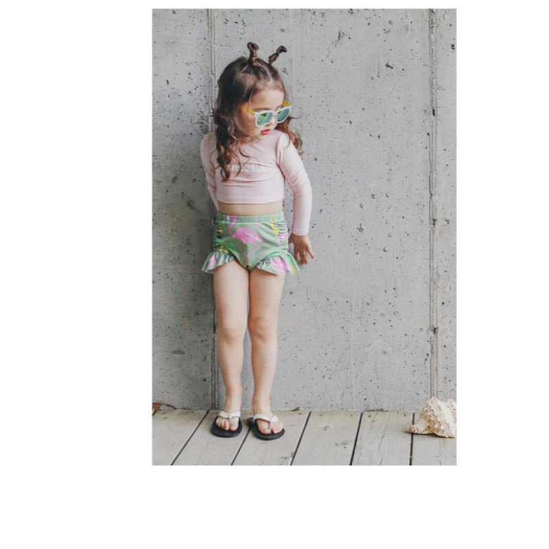 Conyson Girls Swimwear Boxers Two Piece Swimming Suit Skirt Children Bathing Suit Swimming Suit For Kid Baby New Swimsuit