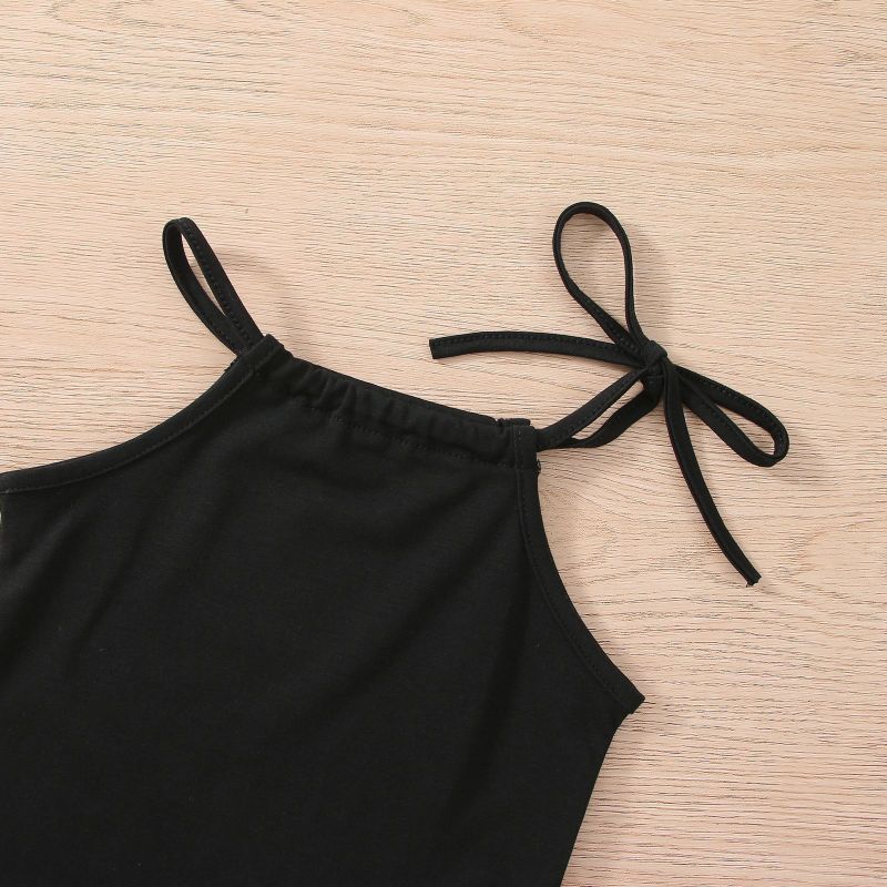Conyson korean fashion Baby kid Girl summer cow printing skirt sleeveless cool clothes COTTON casual children wear clothing sets