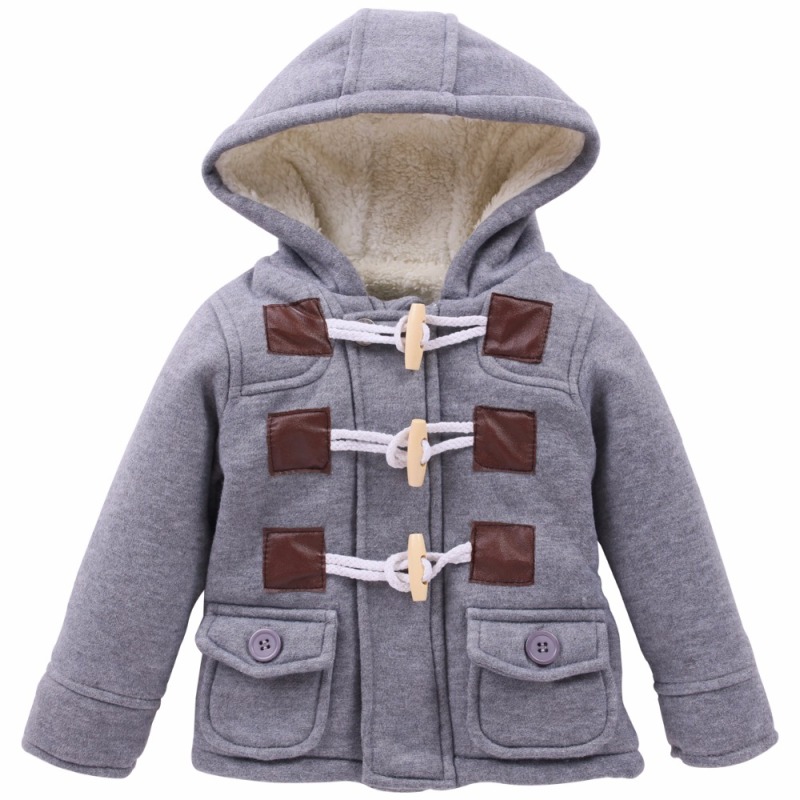 New kids jacket autumn winter hooded for boys coat