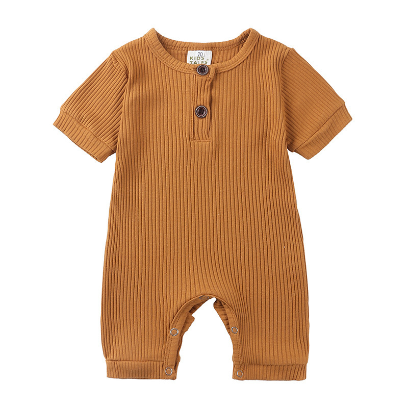 Hot Sale Summer One Piece Baby Clothes New Born Boy Girl High Quality Stretch Home Wear Kids Rompers Pajamas Babies