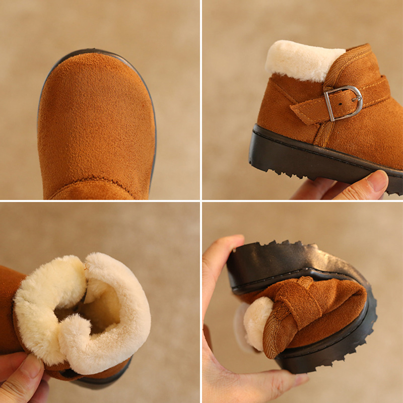 Conyson high quality korea fashion boutique toddler child baby boot kid winter leather boy girl designer warm martin boots shoes