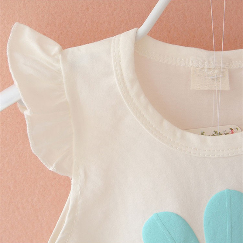 Conyson ins summer infant baby girls Toddler kids clothing suit 2 Pieces short baby children wear girl Pants Fashion clothes Set