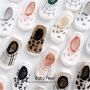 Conyson Wholesale Cute New Born 1-3 yrs Organic Cotton Anti Slip Leopard Indoor Floor Infant Girl Boy Baby Sock Toddlers Shoes