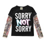 Conyson Bulk Custom Logo Unisex Children's Spring Boy T-shirts Vest Long-sleeved Splicing Hip Pop Style Tattoo Arm Boy Shits