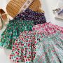 Conyson Wholesale Hot Fashion Kids Clothes Summer Baby Little Girls Flower Printed Princess Casual Gift Pleated Ruffles Shorts