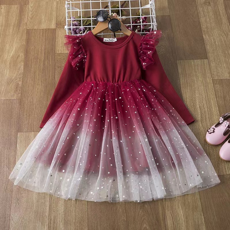 Conyson Floral Fall  Promotional Oem China Wholesale Tulle Premium Summer Kids Formal Girls Birthday Dresses
