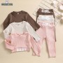 Conyson Wholesale Kids Spring Fall Clothing 2021 Custom Top Pants Sets Boutique Outfits Toddler Girls Clothing Set