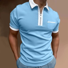 Conyson Wholesale Hot Selling Competitive Price Pure Color Short Sleeve Fashion Custom Logo Men's Fashion Polo Golf Shirts