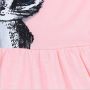 Hot Sale Summer Kids Girl Dress Cat Print Grey Pink Children Best Selling Fashion Summer Clothing Short Sleeve Cat Printed Dress