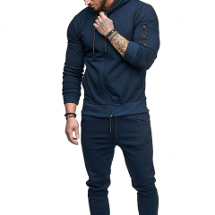 Conyson Private Label Men Plain Jogging Suit Set Tracking Set Custom Sweatsuit With Logo Men 2 Piece Pants Set