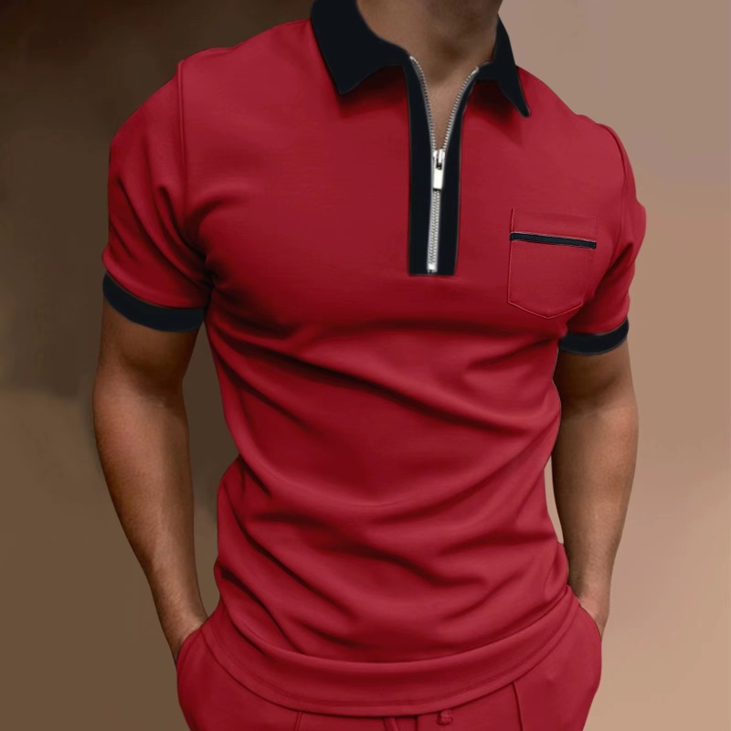 Conyson Wholesale Hot Selling Competitive Price Pure Color Short Sleeve Fashion Custom Logo Men's Fashion Polo Golf Shirts