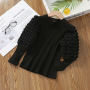 Conyson Spring Girls Baby Bottoming Shirt New Children's Fashion Long-sleeved T-shirt Kids Outer Wear Puff Sleeve Sweater