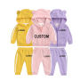 Conyson Spring autumn kids clothing sets baby boy girl cotton casual children's wear 2 pieces lovely clothes set