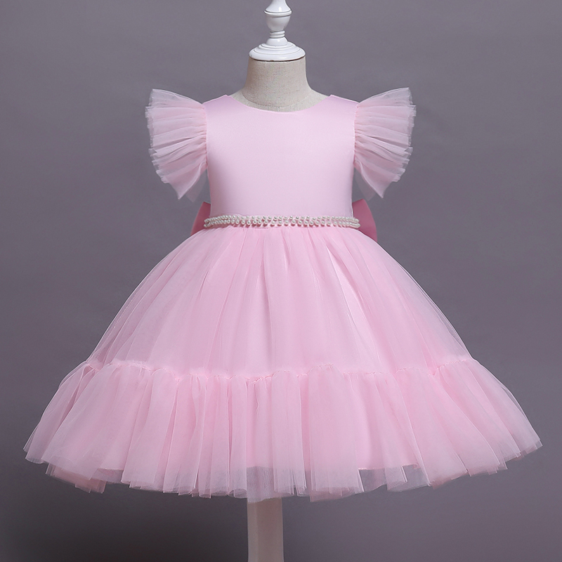 Conyson Kids Puffy Tulle Dresses Child Birthday Party Baby Girl Frocks Kid Girls Holiday Princess Party Fancy Dress