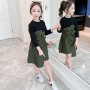 Manufacturers Selling Fashionable Autumn Models Casual Girls Long Sleeve Dresses 2 Piece Suits