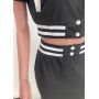 hot sale fashion summer logo Customized women Baseball two pieces jacket Sportswear suit button clothing adult short clothes set