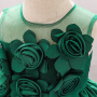 CONYSON rts hot sale korean boutique fashion toddler baby kids big girls birthday clothing princess flower night party dresses