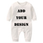 Conyson Wholesale Spring Autumn Custom 100% Organic Cotton Baby Jumpsuit Button Short Sleeve Bodysuit Premature Newborn Romper