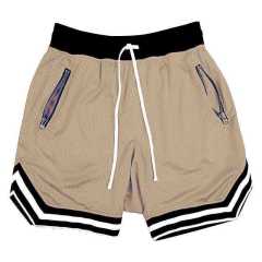 Men's plus basketball Running Cargo shorts with net Homme Streetwear Custom zip pockets Gym Sports Men's Elastic Waist Shorts