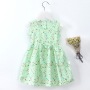 Conyson Wholesale Latest Hot Summer Kids Clothes Girls Flower Print Cotton Silk Dress Baby Princess Skirt Floral Girls Dresses