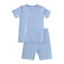 Conyson Hot Sale Custom Logo Short Sleeve Solid Cotton boutique 2pcs Suits Kids Boys Short Clothing Tracksuits