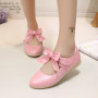 Conyson Wholesale Discount Kids Baby Girls Dress Shoes Summer New Designer Soft Microfiber Leather Bowknot Little Girls Shoes