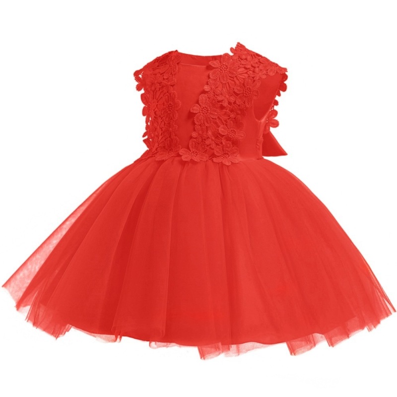 Conyson Fashion Children baby girl summer Clothes Baby's First Birthday Lace dress Girls Sleeveless party dress