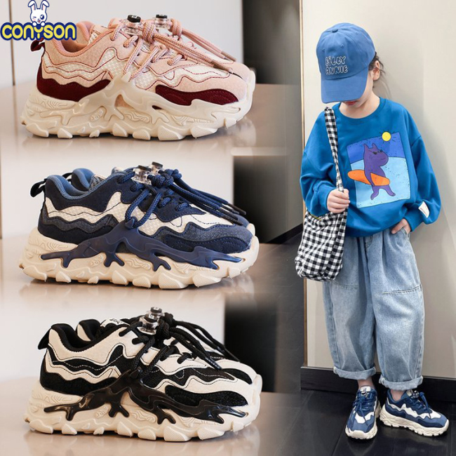 Conyson Spring Dropshipping 2023 Rolling Casual Sneakers Unisex Sport Basketball Style Shoes Boys And Girls Brand Shoes For Kids