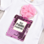Casual Short Sleeve Soft Shell Toddler Kids Baby Girl Summer Clothes PU Skirt Outfits Set
