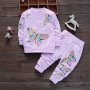 Fashion New Hot Selling Support Customized Cartoon Animal Long Sleeve Set Toddler Girl 2 Piece Suit Kids Girl Clothing Set