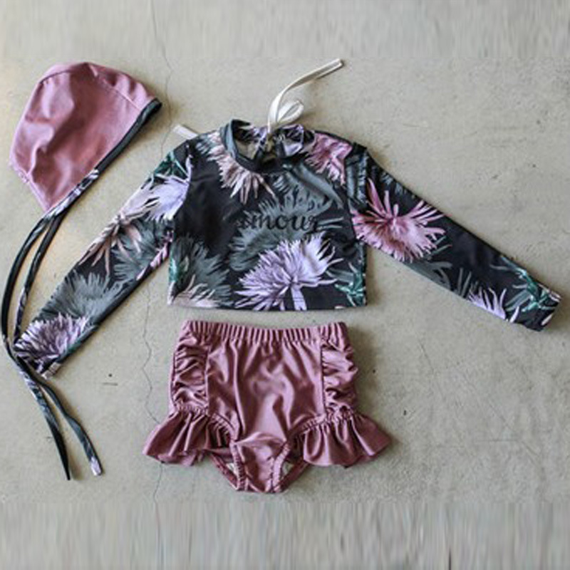Conyson Girls Swimwear Boxers Two Piece Swimming Suit Skirt Children Bathing Suit Swimming Suit For Kid Baby New Swimsuit