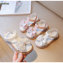 Conyson rts hot sale 3-7years summer baby soft princess shoes Korean fashion design toddler kids girl Non-slip walking sandals