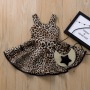 Conyson Hot Sale Spring And Summer New High-quality Beach Leopard Print Halter Bubble Tutu Skirt Girls Kids Dresses