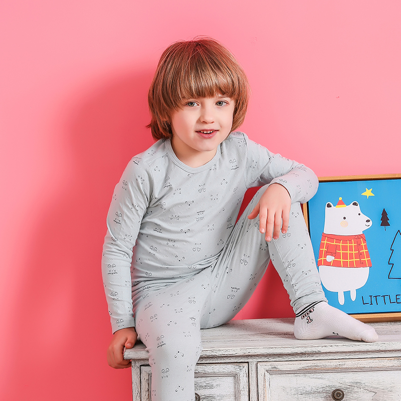 Wholesale 3-13 Years Soft O-Neck Kids Sport Play Child Clothes Boy Clothing Sleeping Pajama Set