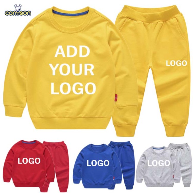 Custom Made Outdoor Wholesale toddler jogger sets Baby Clothes Kids clothing Tracksuits Sweatsuit Sets