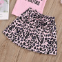 Hot Sale Baby Girls Pink Print cotton Long Sleeve Tops or T-shirt 2021 Spring Summer With pantherine skirt