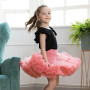 High Quality Mesh Solid Color Sweet Children Fashion Fluffy Tutu Girls Kids Short Skirts