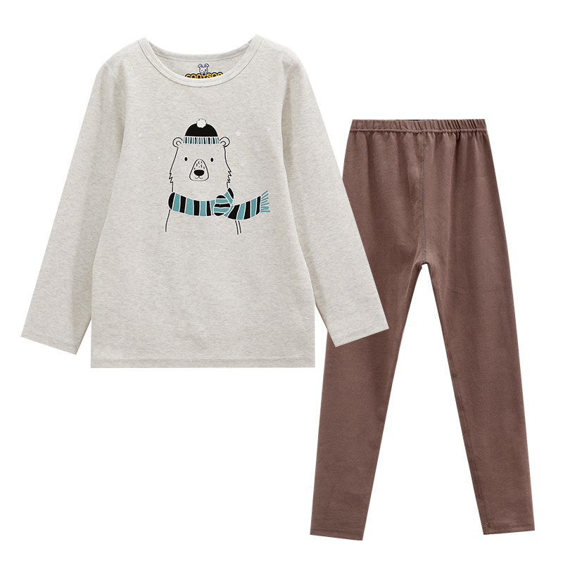 Factory Supply Breathable Long Sleeve Cartoon Teen Boy Boutique Pajamas Kids Sleepwear Set