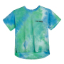 kids custom shirts children short sleeve tie dye gradual change letters boys baby cotton T-shirt summer fashion