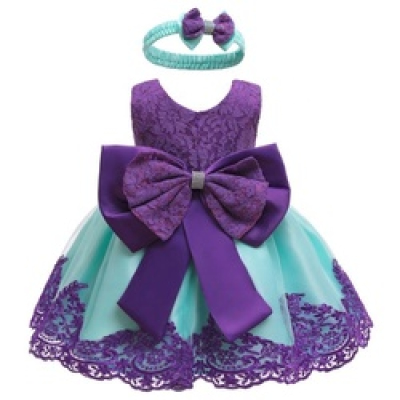 New Baby Full Moon Dress Baby Girls Dresses Net Yarn Print Baby Dress Skirt