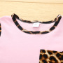 Conyson hot sale Fashion korea Leopard Printed boutique Summer kids t shirt shorts Outfit Set Cotton Baby boy Girl Clothing Sets