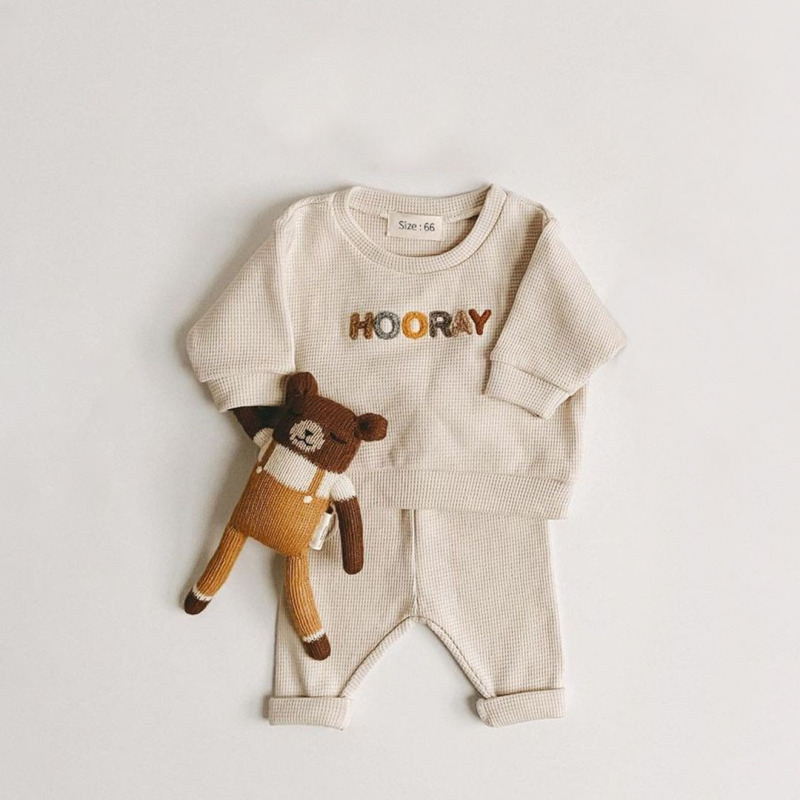 Conyson Spring Fashion Baby Children's Clothing Baby Girl Boy Clothes Set Newborn Sweatshirt + Pants Kids Suit Outfit