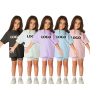 conyson Kids Solid Color Two Piece Biker Shorts Set Toddler Girls custom Summer Outfits Children Boutique Clothing Sets