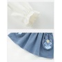 Conyson Wholesale Floral Cartoon Printing Kids Girls Casual Long Sleeve Spring Autumn Tutu Toddler Baby Girl Cotton Dress