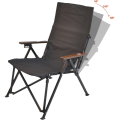 YOHO Customized 3-position Adjustable Portable Camping Chair Fishing hiking aluminum camping folding chair with back mesh
