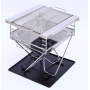 YOHO portable bbq grills outdoor camping Stainless steel foldable charcoal rotisserie BBQ grills