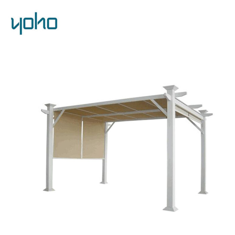 YOHO High Quality Outdoor Pergola Movable type sunshade Roof, garden arches arbours pergolas outdoor gazebo