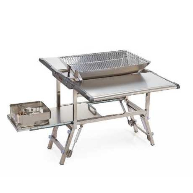 Outdoor camping picnic folding aluminum portable BBQ barbecue grill table